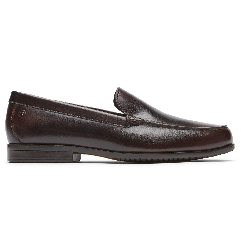 Rockport Mens Classic Lite 2 Venetian - Slip-On Dark Brown - AFY473825